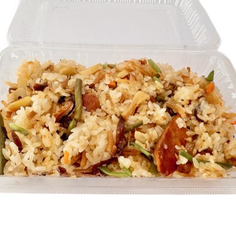 鶏山菜おこわ