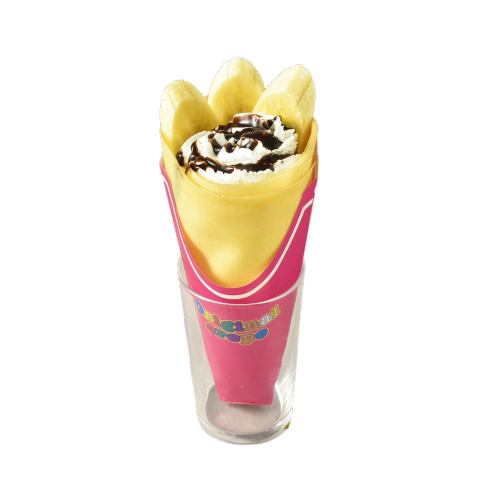 バナナをまるごと１本！チョコバナナクレープ