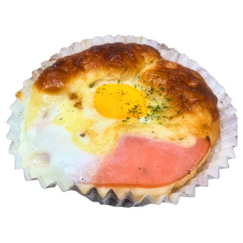 目玉焼きハムマヨネーズパン