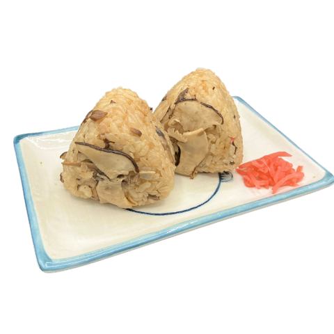 松茸ごはんのおにぎり