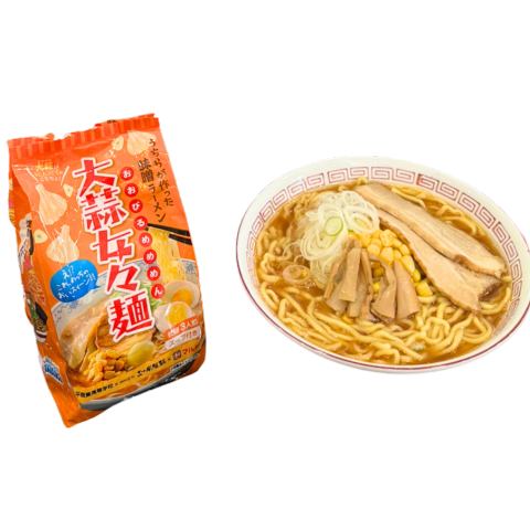 大蒜女々麺（おおびるめめめん）味噌味