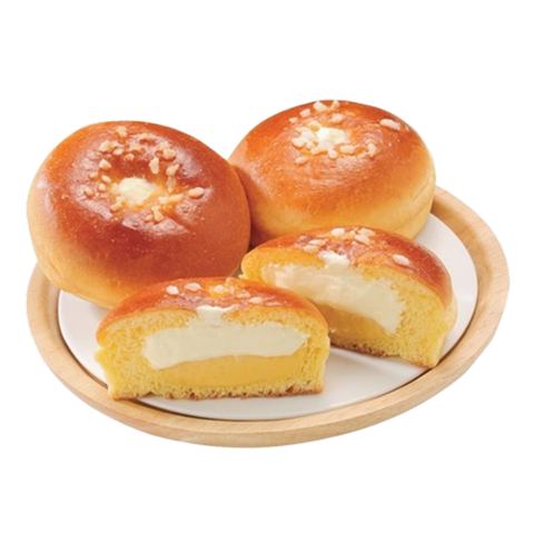 2層のとろけるクリームパン