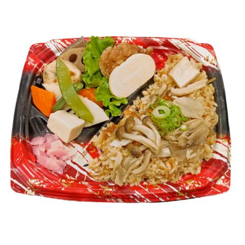 店内炊飯　だし香る国産3種きのこの炊込みご飯弁当